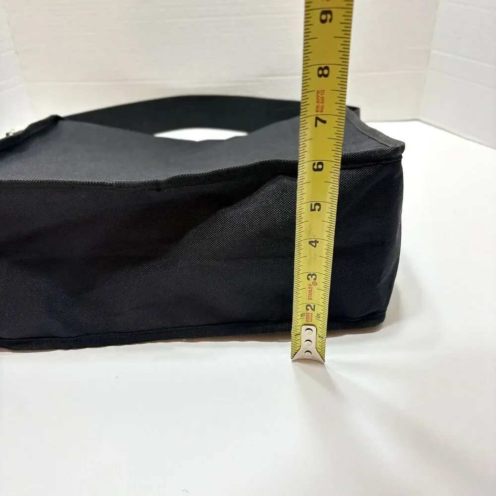 Polo Jeans Company Ralph Lauren Messenger Bag 90s Black Canvas Shoulder Vintage